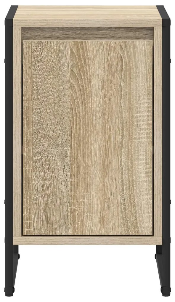 vidaXL Éjjeli asztal 2 pcs Sonoma 39,5 x 30 x 50 cm Faanyag