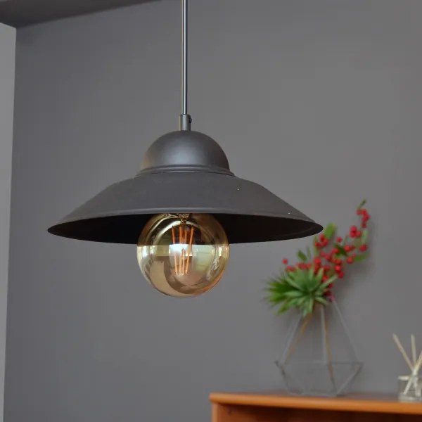 Csillár zsinóron SORAPIS 1xE27/15W/230V fekete