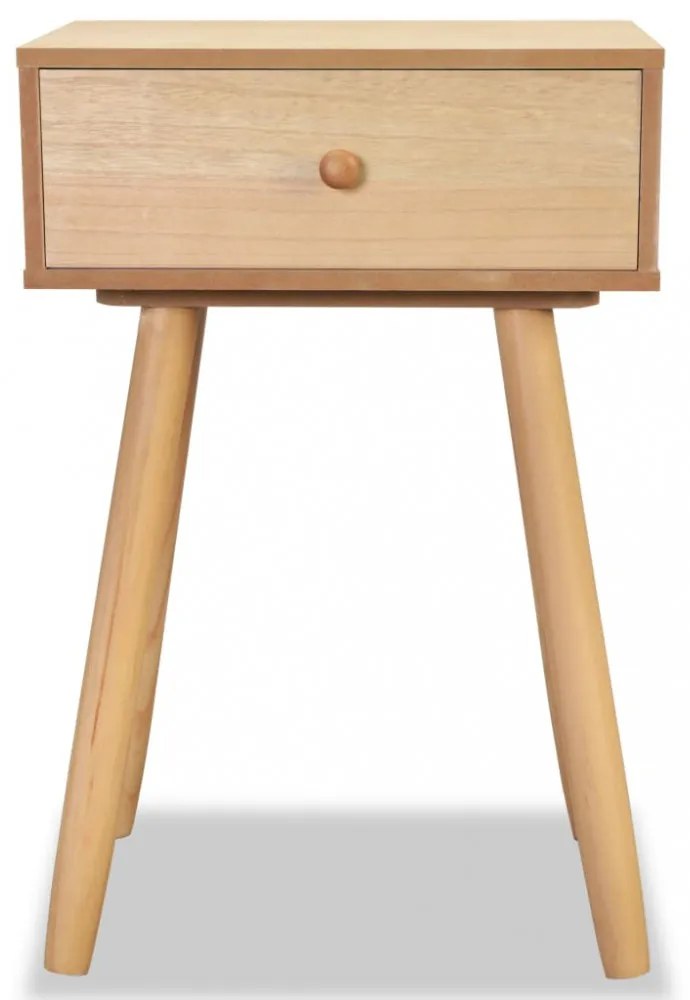 2 db barna, tömör fenyőfa éjjeliszekrény 40 x 30 x 61 cm