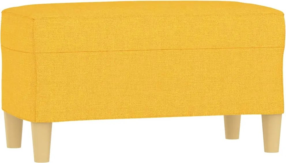 vidaXL világossárga szövet pad 70x35x41 cm
