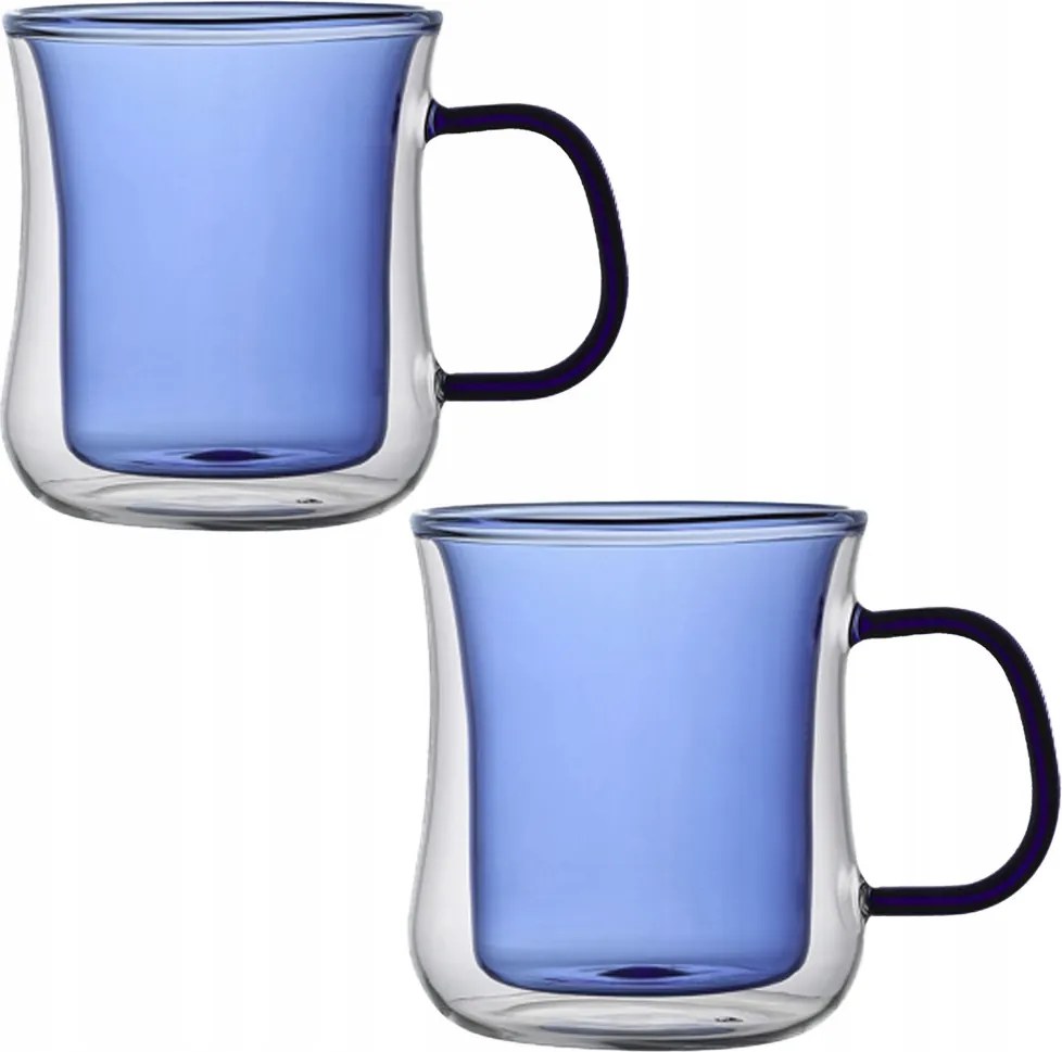 2 db-os thermo pohár szett kék belsővel 300 ml Mg Home