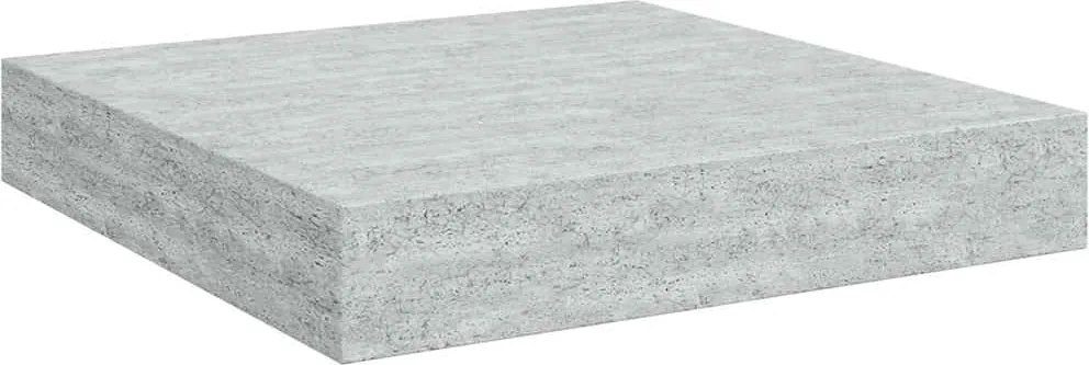 vidaXL betonszürke MDF lebegő fali polc 23 x 23,5 x 3,8 cm