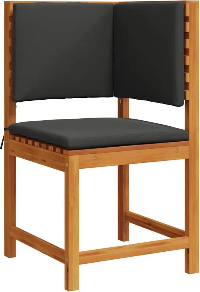 vidaXL Kerti Szék párnával Barna 50 x 50 x 91cm Tömör akácfa