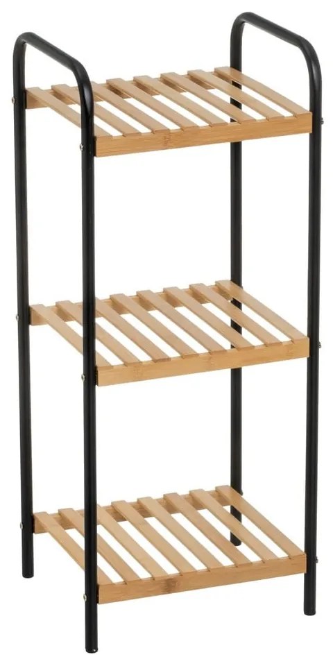 Fekete-natúr színű bambusz polcos állvány 30x75 cm – Casa Selección