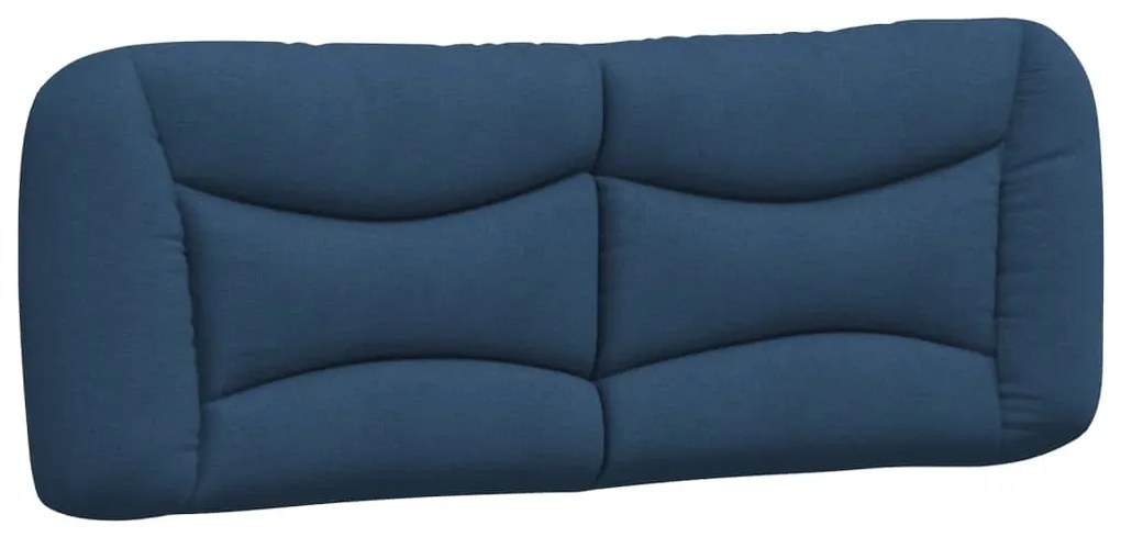 kék szövet fejtámla párna 120 cm