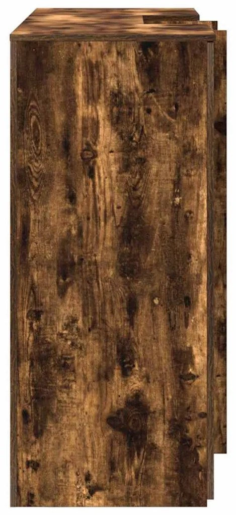 recepciós pult füstös tölgy 155x50x103,5 cm szerelt fa