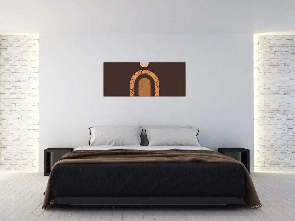 Kép - Narancssárga ívek N⁰3 (120x50 cm)