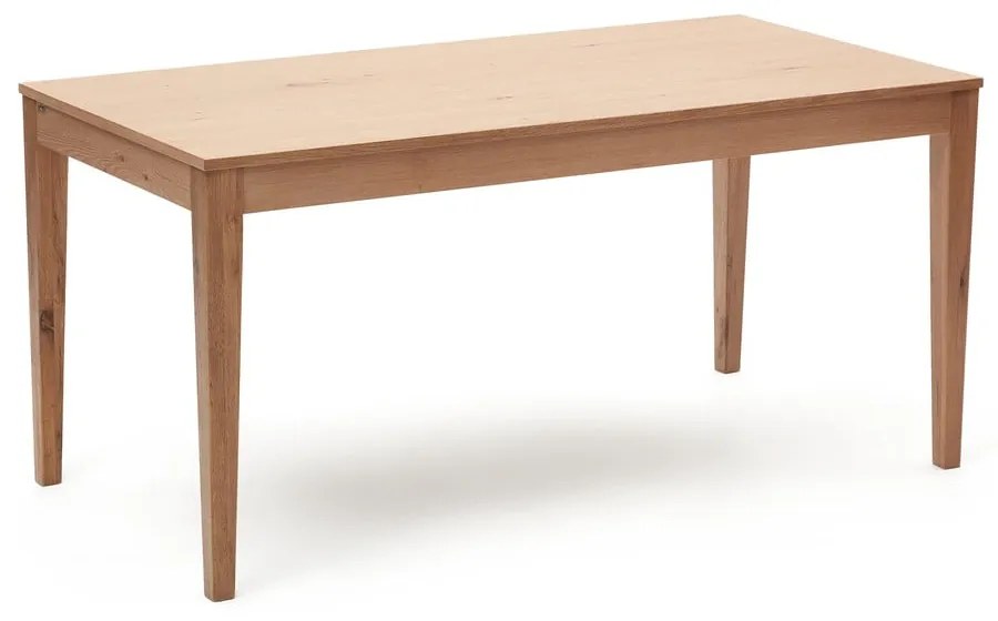 Natúr színű bővíthető étkezőasztal tölgyfa dekoros asztallappal 80x160 cm Yain – Kave Home