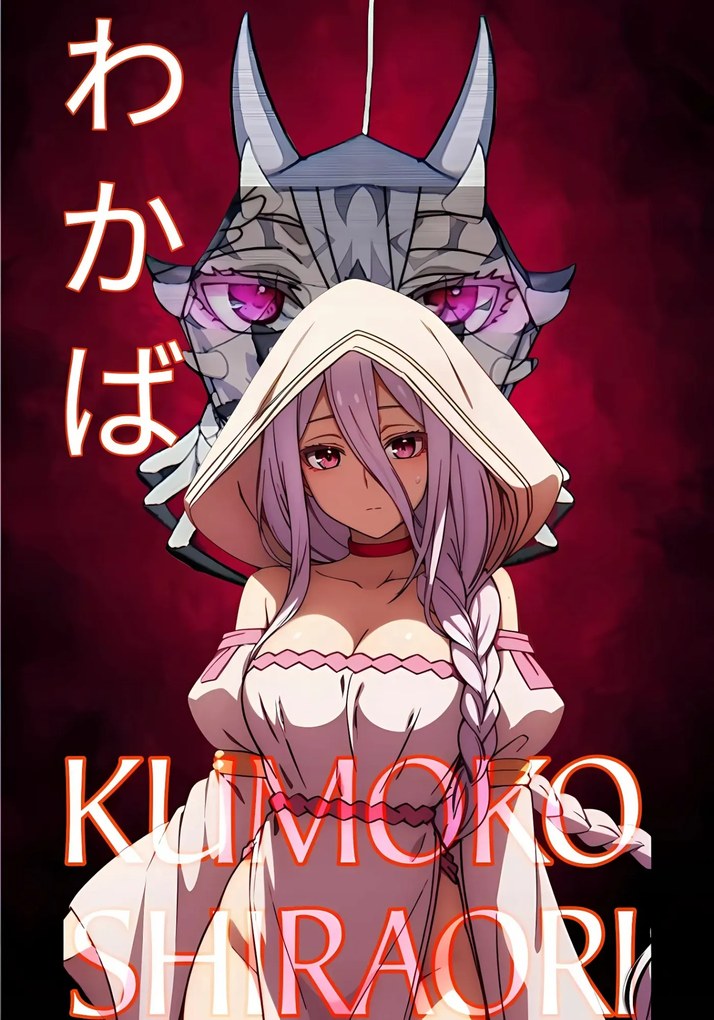 Poszter Shiraori Kumoko Anime 30x40 cm