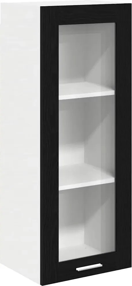 vidaXL Függő szekrény tárolóval Fekete tölgy 40 x 31 x 100 cm Faanyag