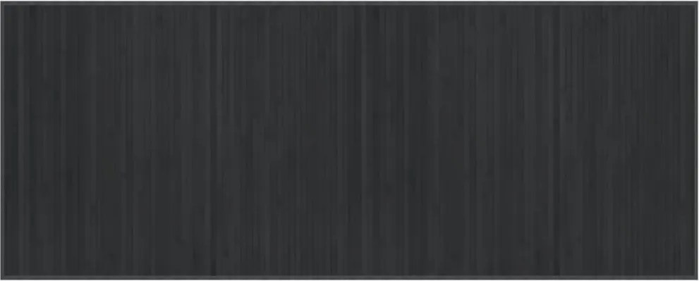 vidaXL négyszögletű szürke bambusz szőnyeg 80 x 200 cm