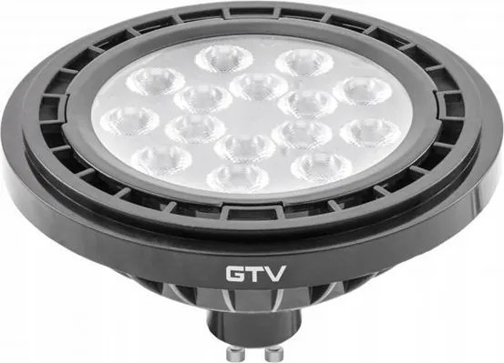 Led izzó ES111 GU10 12,5W Nw 40st fekete Gtv