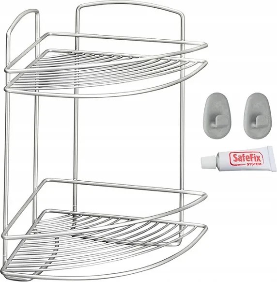 Márkás Lux Fali Polc Fúrás Nélkül Fürdőszoba Sarok Rendszerező Swiss