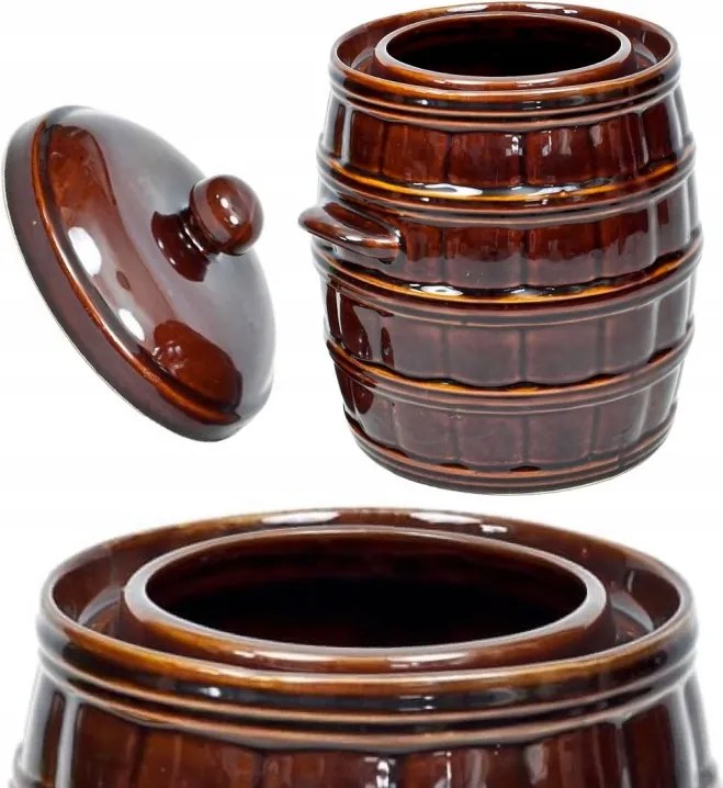 Légmentesen Záródó Hordó Peremmel És Fedéllel 25L Szilázsokhoz És Habarcsokhoz