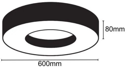LED Mennyezeti lámpa LED/30W/230V 4000K átm. 60 cm