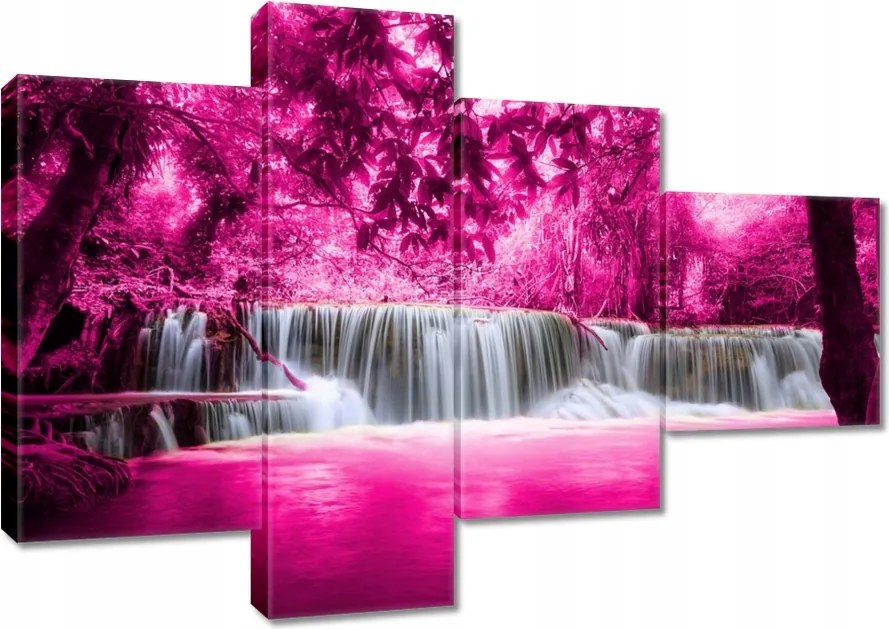 Vászonkép 100x70 Rózsaszín vízesés
