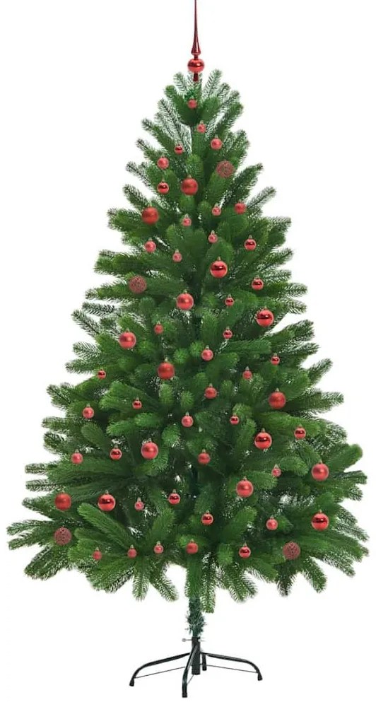 Karácsonyfa 300 LED-del állvánnyal Zöld 210 cm PE