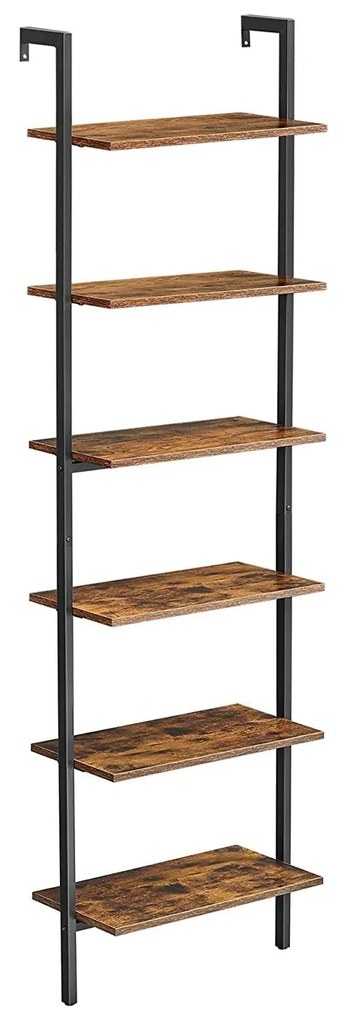 Létrapolc, 6 szintes könyvespolc 60 x 204,8x 30 cm Outlet