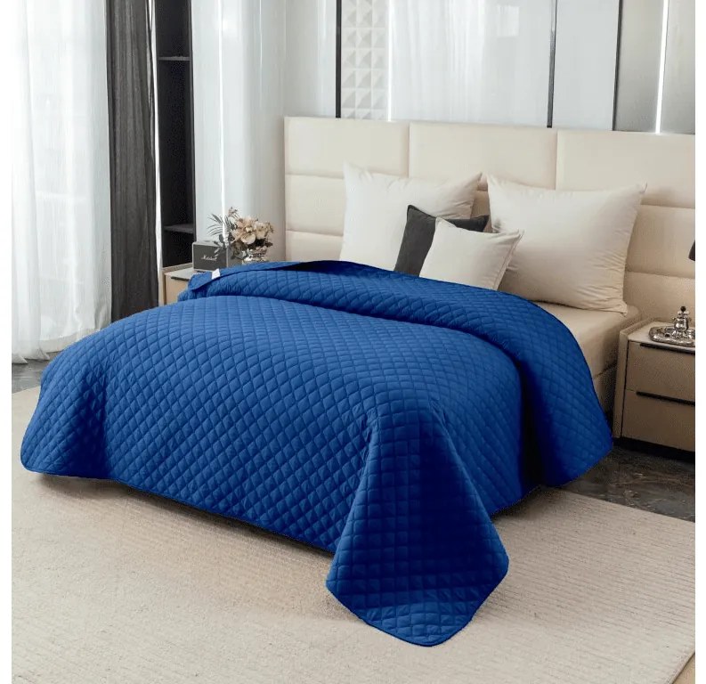 Ágytakaró LANTA sötétkék Méret: 220 x 240 cm