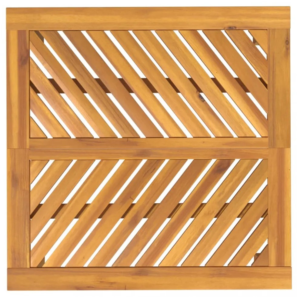 tömör akácfa kerti étkezőasztal 90 x 90 x 74 cm