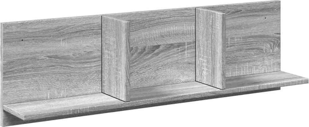 vidaXL szürke sonoma színű szerelt fa faliszekrény 100 x 16,5 x 30 cm