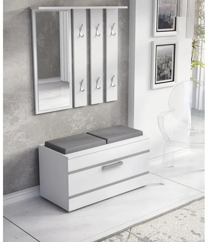 Eibar GB II NEW Előszobafal - fehér N