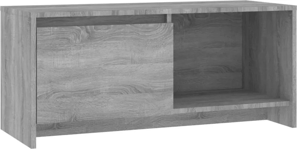 vidaXL szürke sonoma színű szerelt fa TV-szekrény 90x35x40 cm
