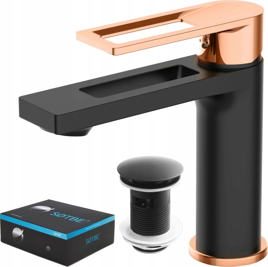 Mosdó csaptelep mosdó csaptelep fekete kattanó dugó Lengyel Sotbe