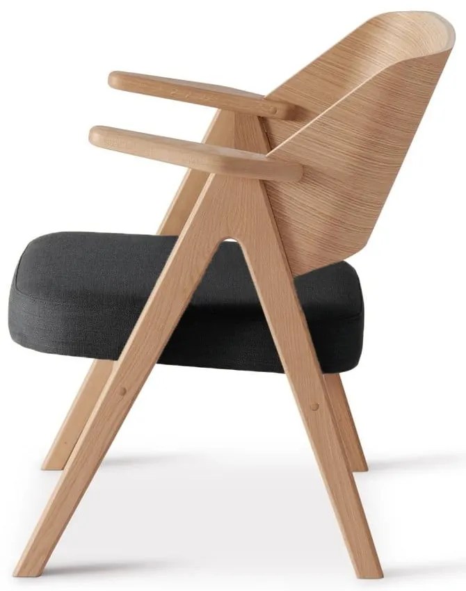 Me Tube sötétszürke tölgyfa fotel - Findhal by Hammel