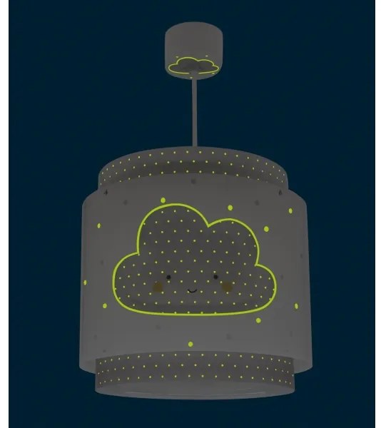Dalber 76012E - Gyerek csillár BABY DREAMS 1xE27/15W/230V szürke