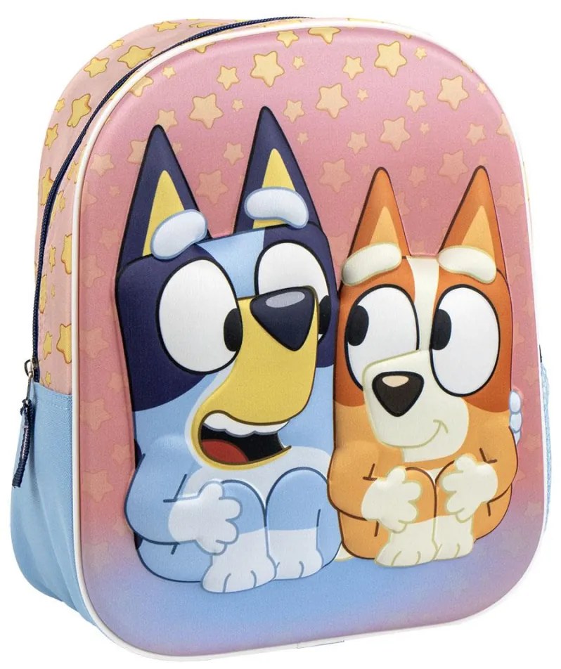 Bluey Stars 3D hátizsák, táska 31 cm
