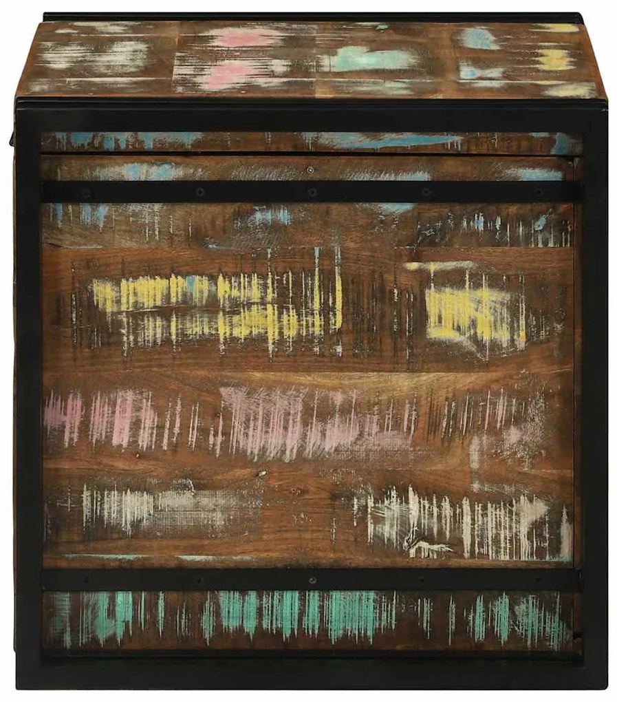 Tárolódobozok 50 x 50 x 50 cm Tömör újrahasznosított fa