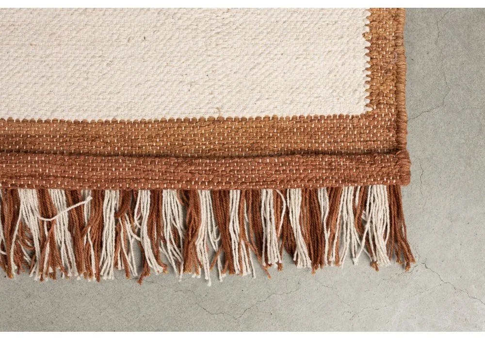 Terrakotta színű pamut szőnyeg 160x230 cm Gambit – Dutchbone