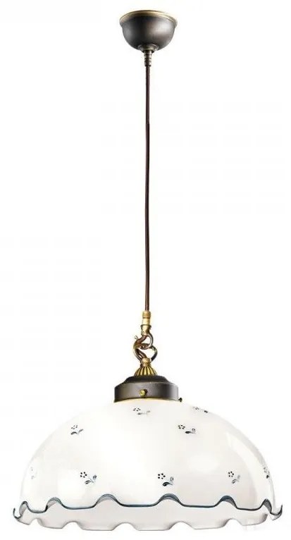 Kolarz 731.30.17 - Csillár zsinóron NONNA 1x E27/75W/230V kék