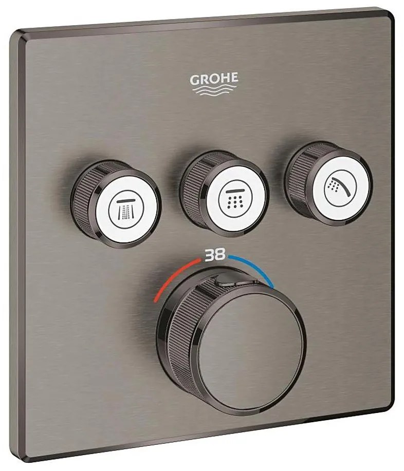 GROHE 29126AL0 - GROHTHERM SMARTCONTROL termosztát 158 × 158 mm grafitszürke