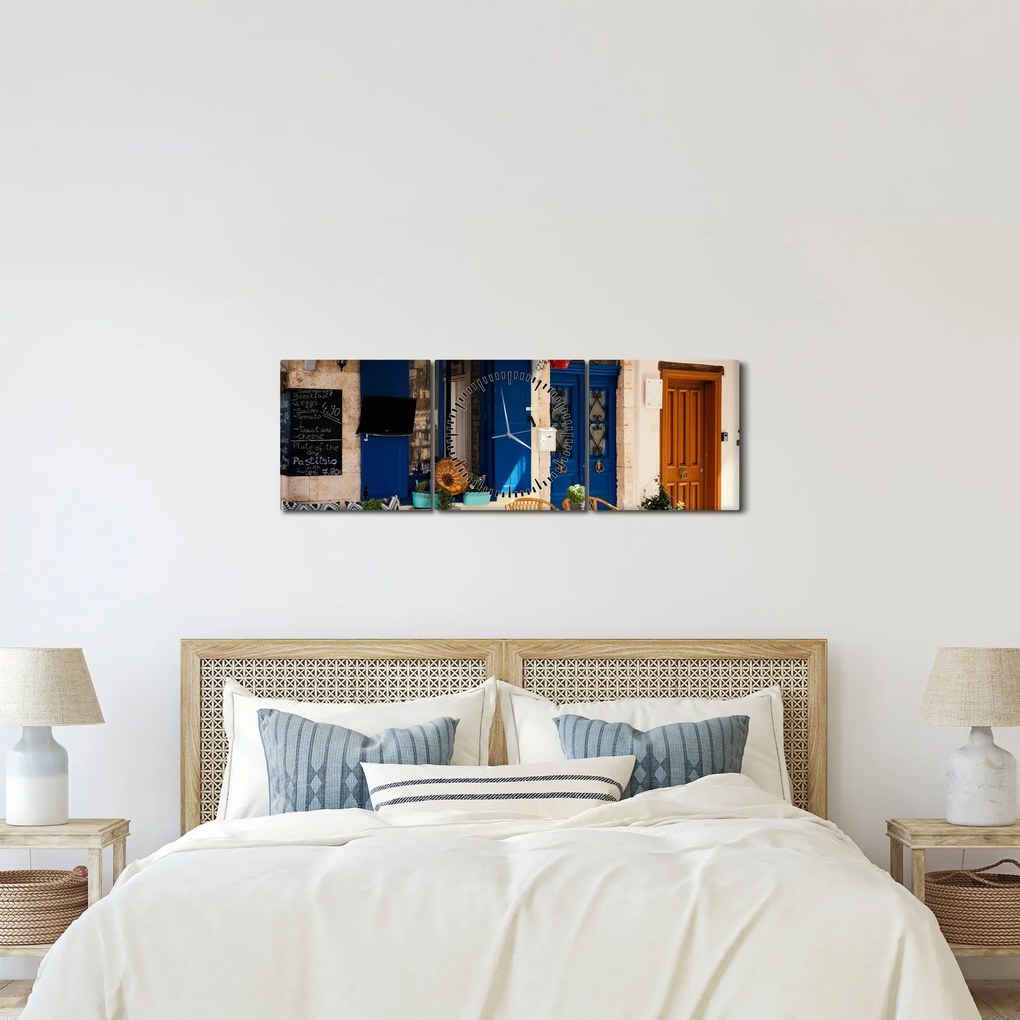 Kép - Görög találkozó (órával) (90x30 cm)