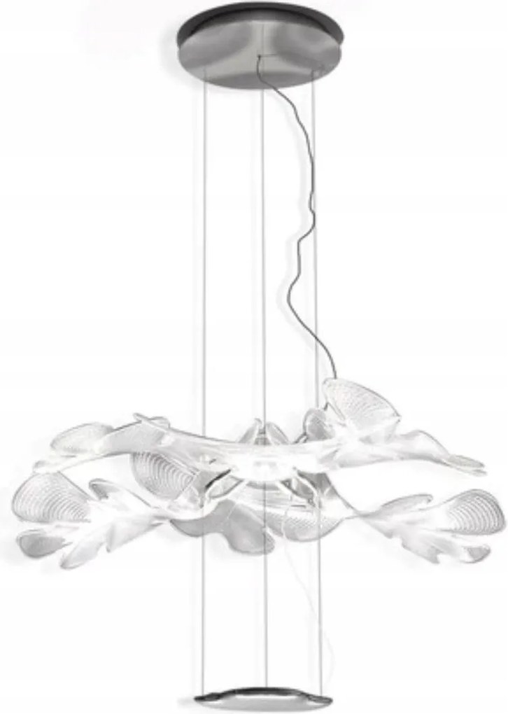 Mennyezeti lámpa Artemide Chlorophilia Króm ezüst levelek luxus led