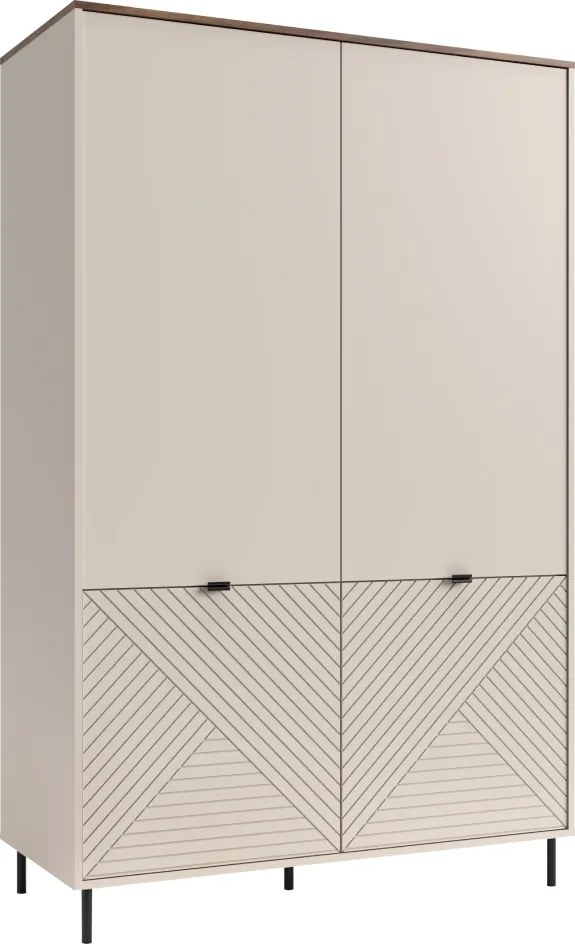 Szekrény, kasmír/castello tölgy, EYCO 4D