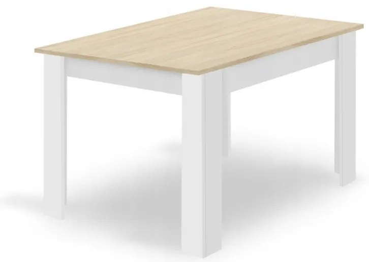 Étkezőgarnitúra 1+4, MADO fehér asztal 120x80 + BALI MARK szürke székek