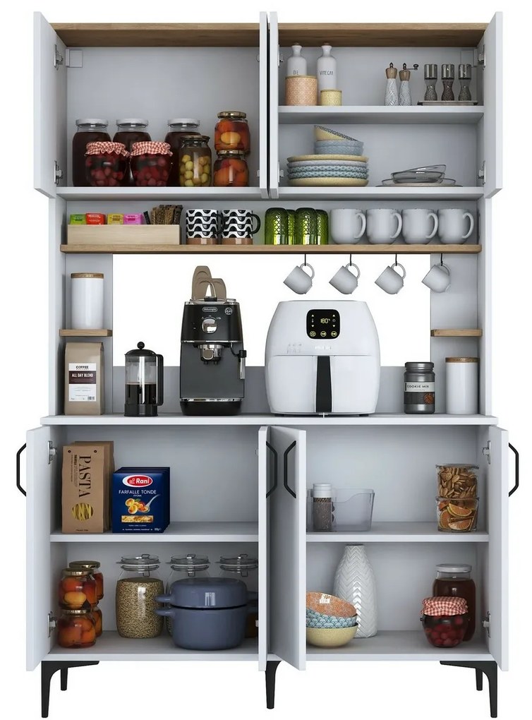 Jevy Walnut and White szekrény