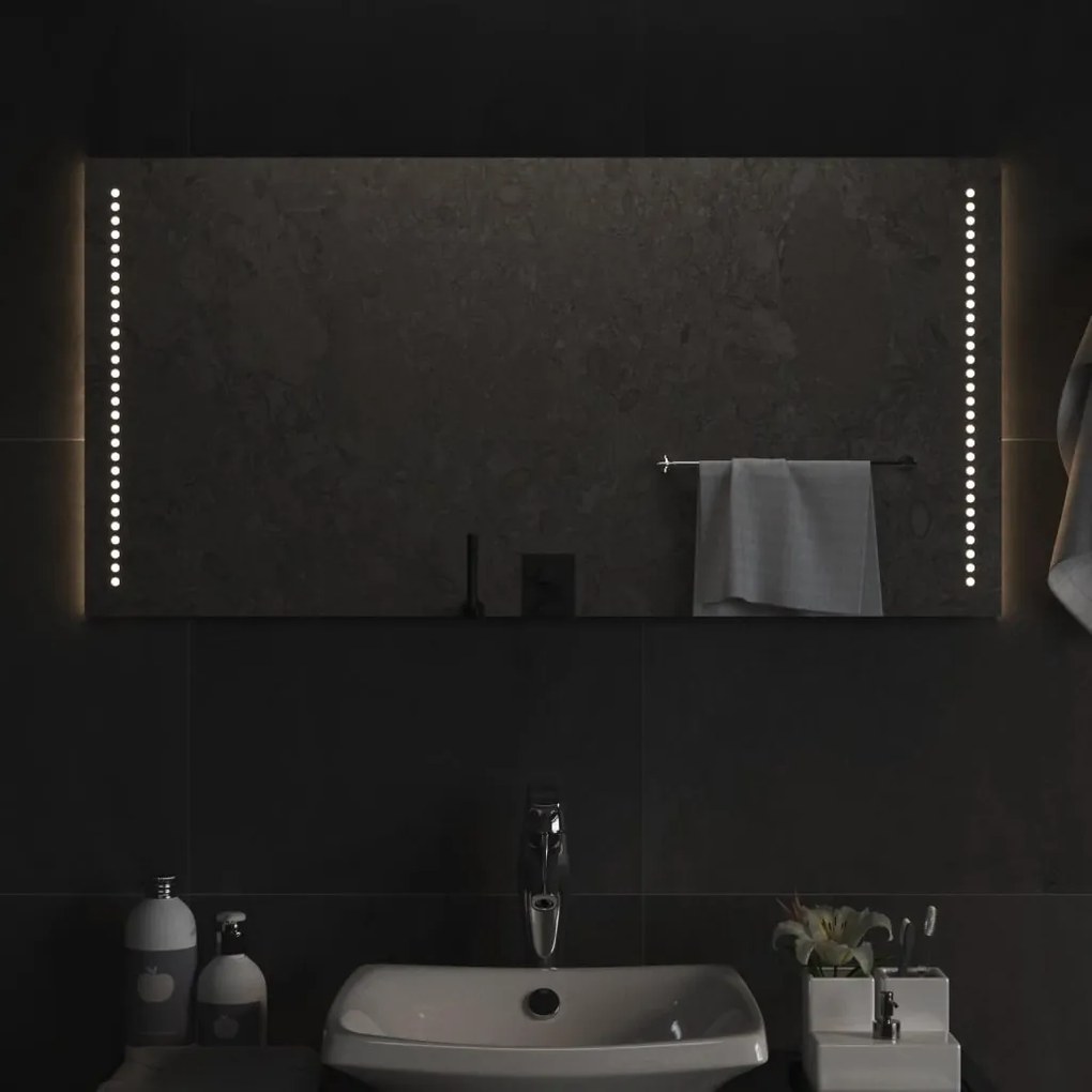 LED-es fürdőszobatükör 50x100 cm