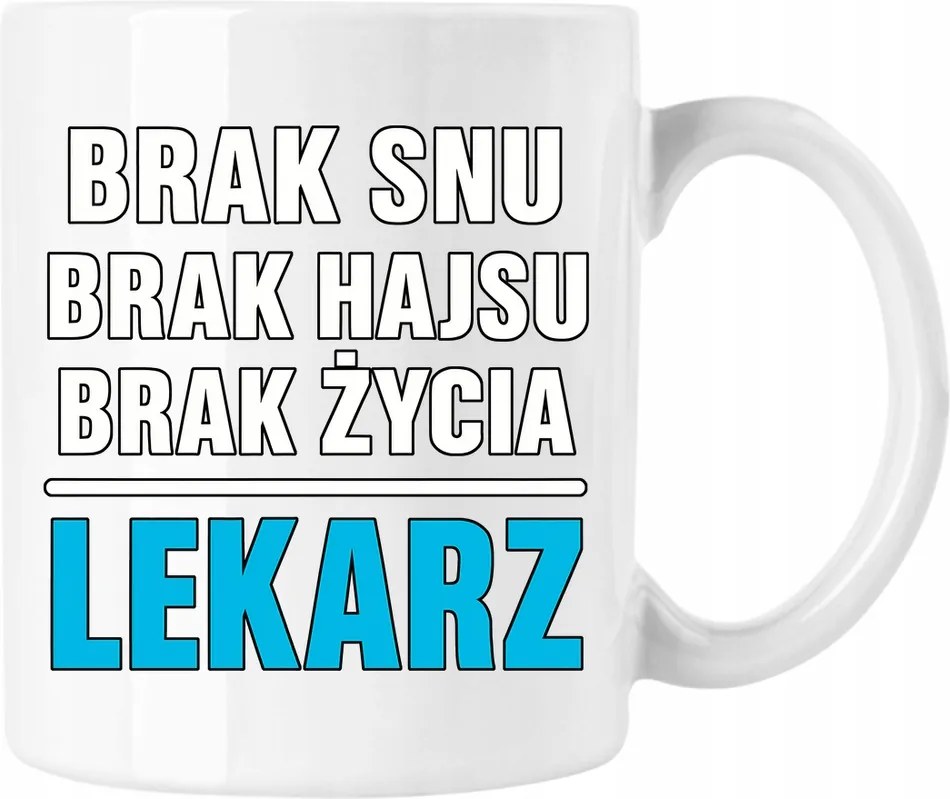 Orvos bögre Álom és Élet Nélkül Fehér 330ml