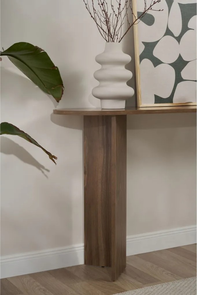 Konzolasztal, dió 150x35x75 cm