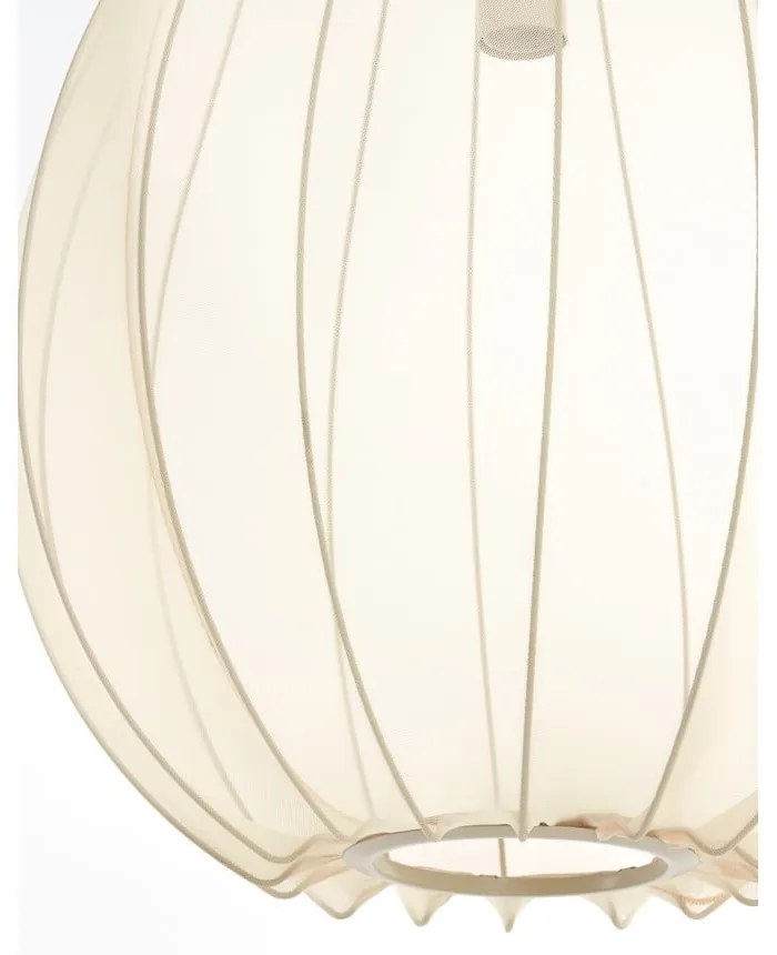 Bézs függőlámpa textil búrával ø 50 cm Itela – Light & Living