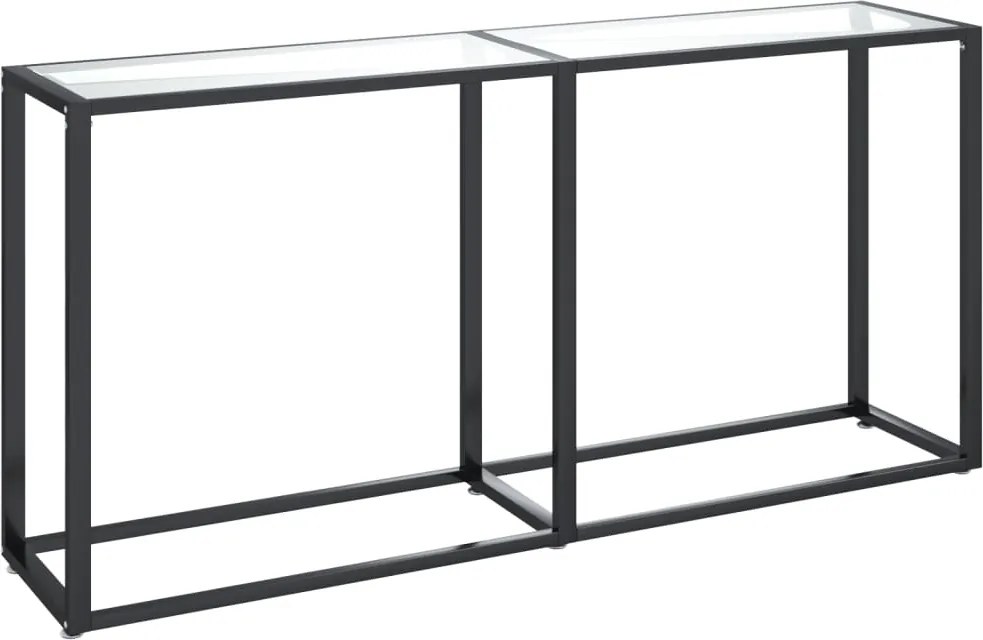 vidaXL átlátszó edzett üveg tálalóasztal 160 x 35 x 75,5 cm