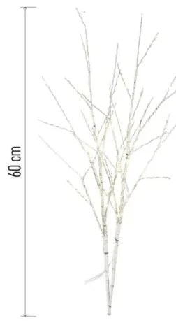 LED kültéri karácsonyi dísz 100xLED/3xAA meleg fehér IP44