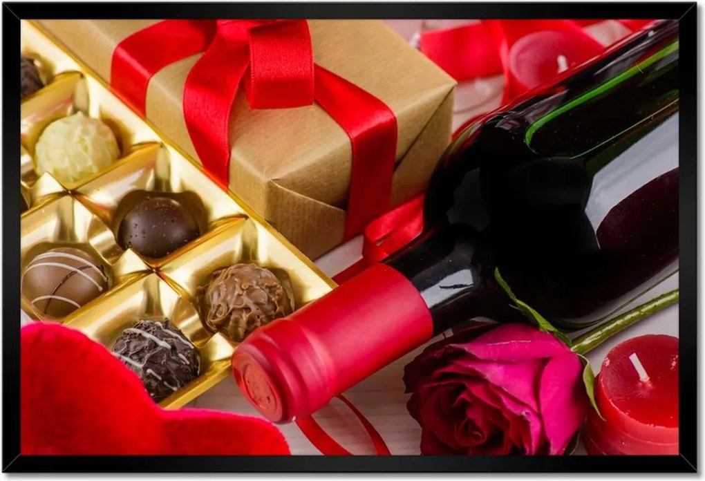 Poszterek keretben 60x40 Nőnap Ajándék Love