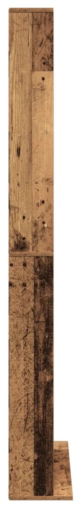 CD Szekrény - Régi Fa - 101x23x177.5 cm - Mérnöki Fa