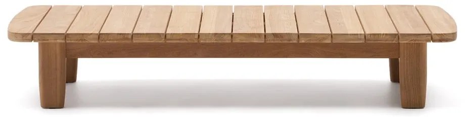 Teakfa kerti dohányzóasztal 70x140 cm Tirant – Kave Home