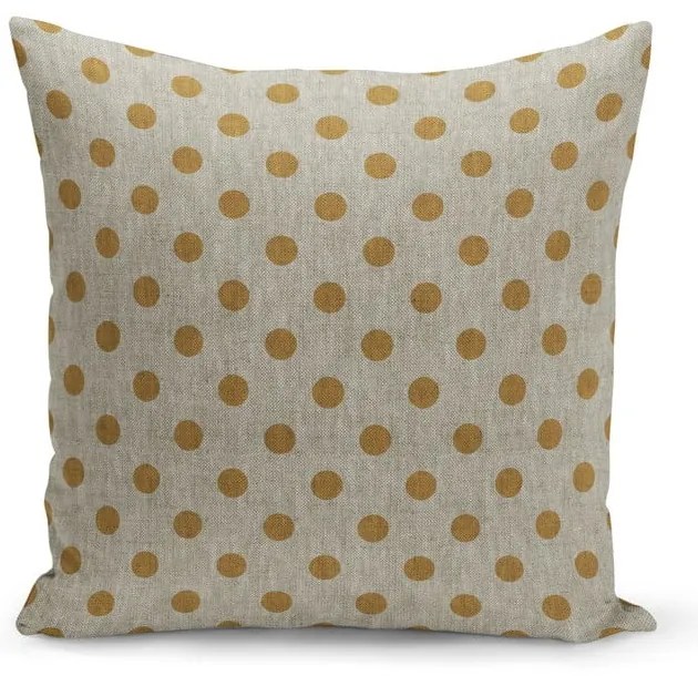 Dotty Yellow díszpárna, 43 x 43 cm - Kate Louise